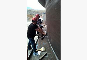 云南金沙江乌东德水电站压力钢管焊缝检测
